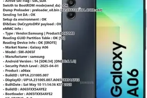 Samsung Galaxy A06 SM-A065F FRP წაშლა Android 14