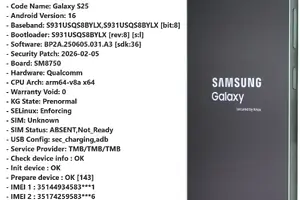 Samsung Galaxy S25 (SM-S931U) — TMB ქსელის განბლოკვა