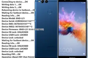 Honor 7X (BND-L21) — FRP წაშლა Android 8.0-ზე