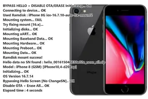 iPhone 8 (iPhone10,4) — Hello Screen Bypass | Unlocker.Ge