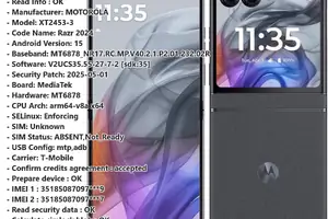 Motorola XT2453-3 Razr 2024 — T-Mobile ქსელის განბლოკვა