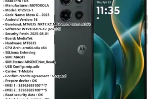 Motorola Moto G 5G (XT2513-1) ქსელის განბლოკვა