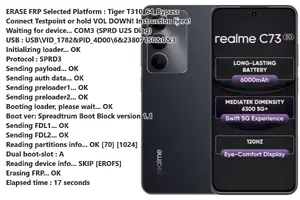 Realme C71 FRP/Gmail ანგარიშის წაშლა — Unlocker.Ge