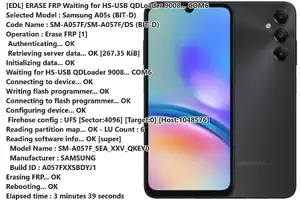 Samsung A05s SM-A057F FRP წაშლა EDL | Unlocker.ge