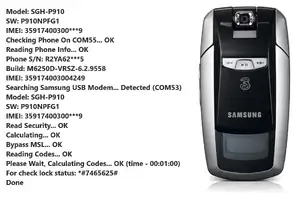Samsung SGH-P910 ქსელის განბლოკვა | Network Unlock