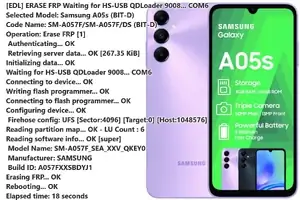 Samsung Galaxy A05s SM-A057F FRP წაშლა EDL