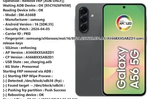 Samsung Galaxy A56 (SM-A566B) FRP წაშლა | Unlocker.Ge
