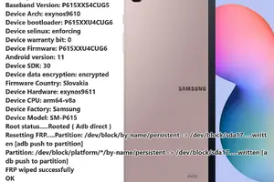 Samsung Galaxy Tab A7 Lite (SM-P615) — FRP წაშლა