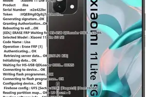 Xiaomi 11 Lite 5G NE (lisa) — FRP წაშლა EDL